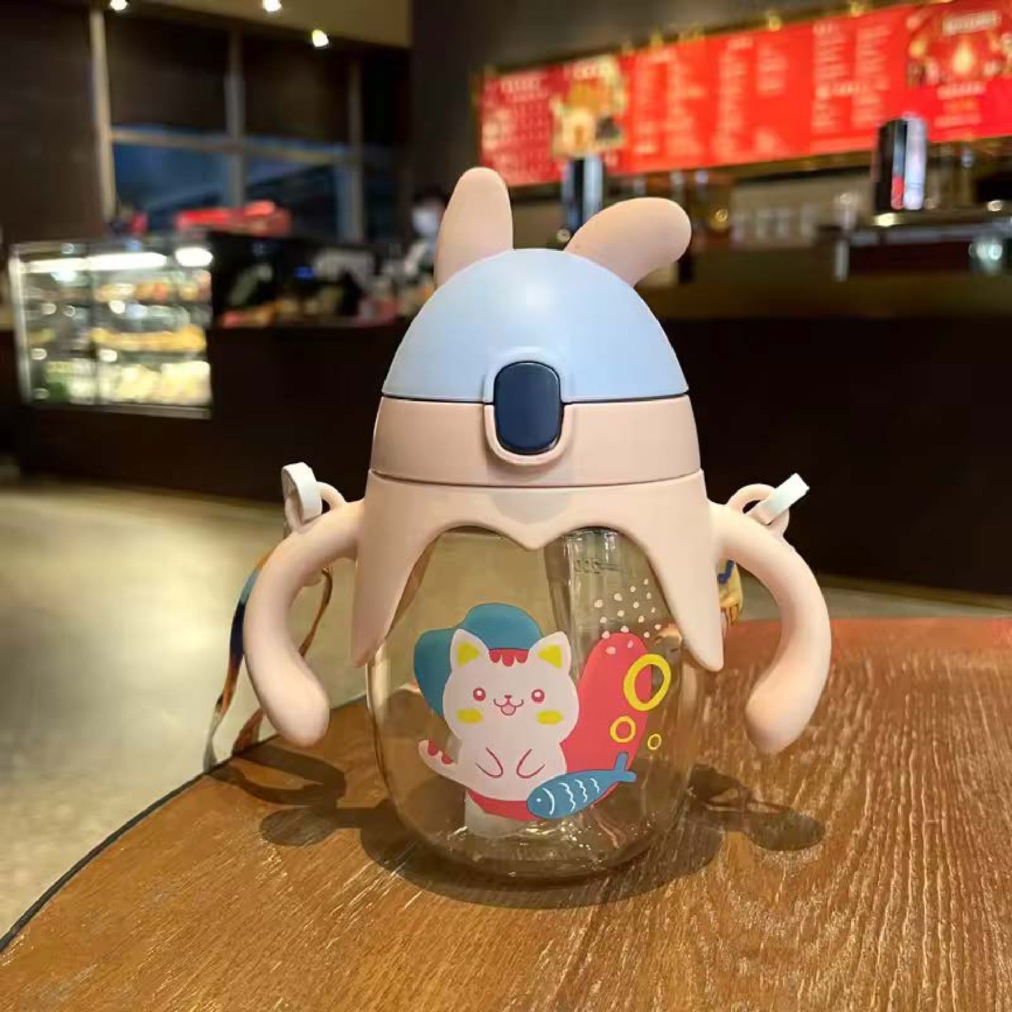 BABYDISE Bunny Weighted Straw Water Bottle